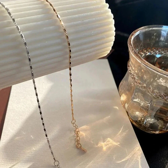 925 Sterling Silver Minimalist Thin Bar Bracelet Dainty Delicate Bracelet - Picture 6 of 10